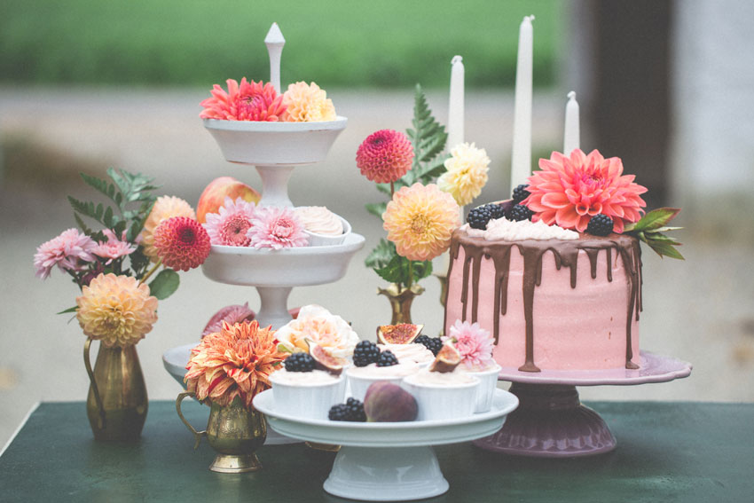 Elegante Landhochzeit Sweet Table