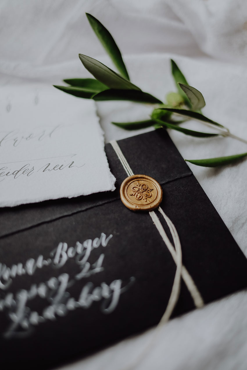 Boho Briefumschlag mit Siegel