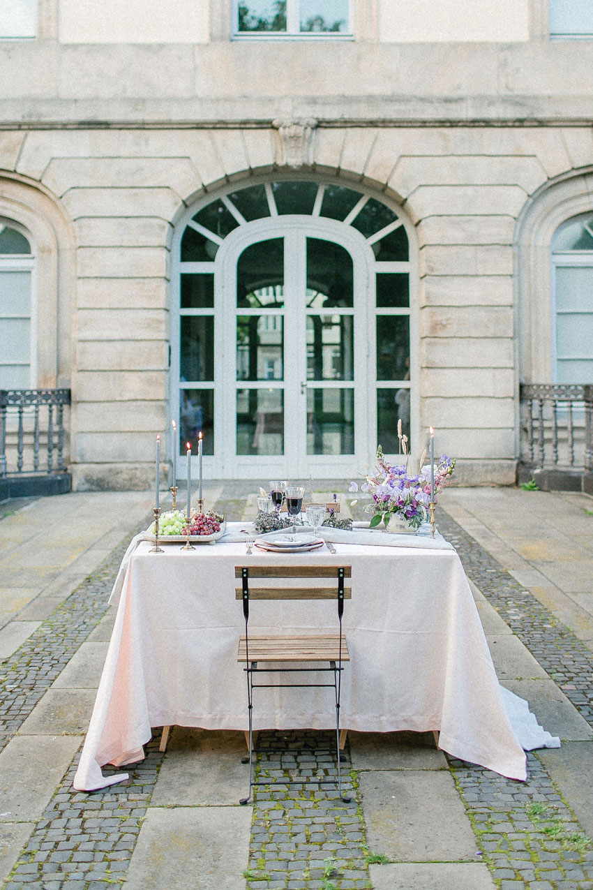 Fine Art Hochzeit Frankreich Tischdeko