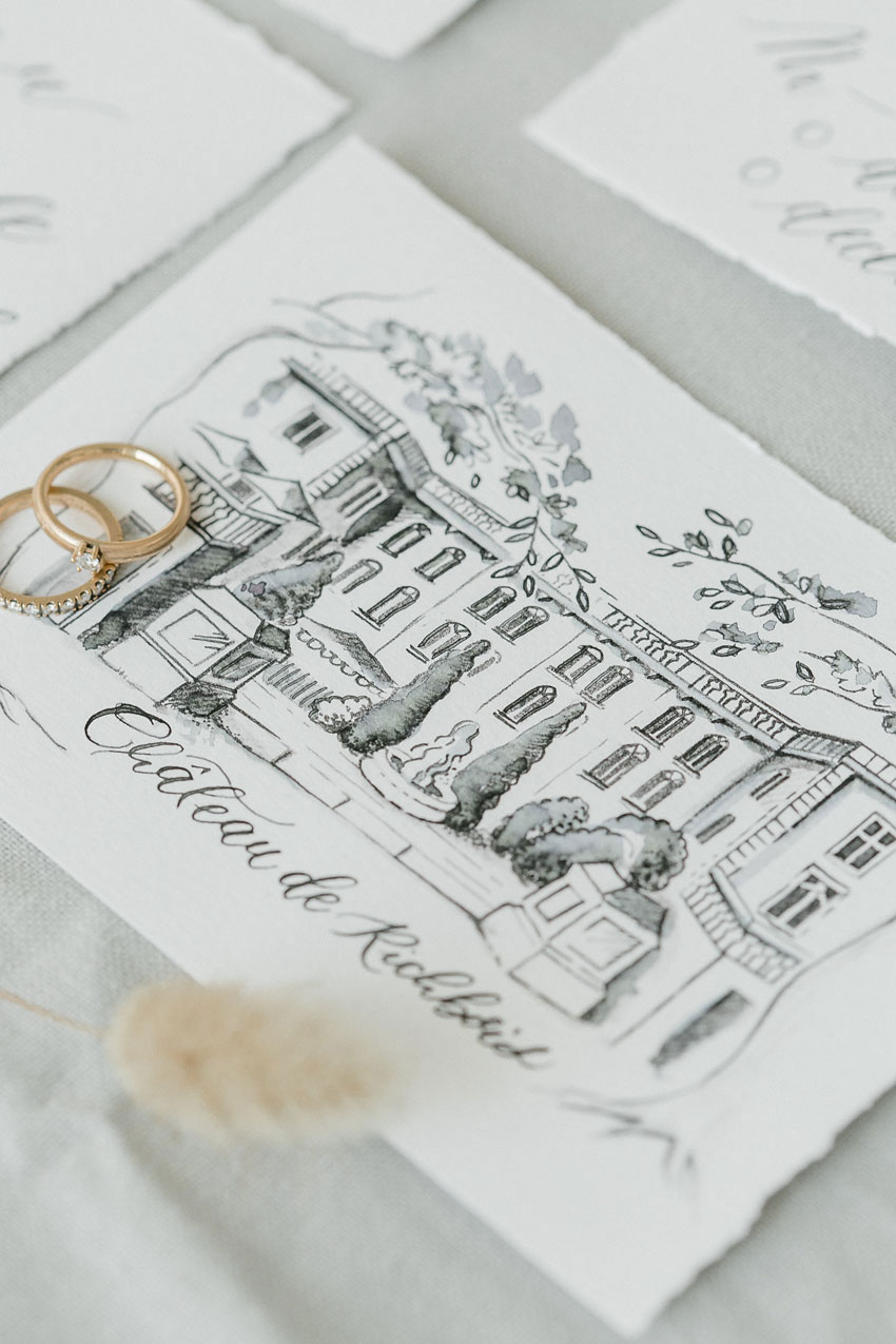 Fine Art Schloss Illustration