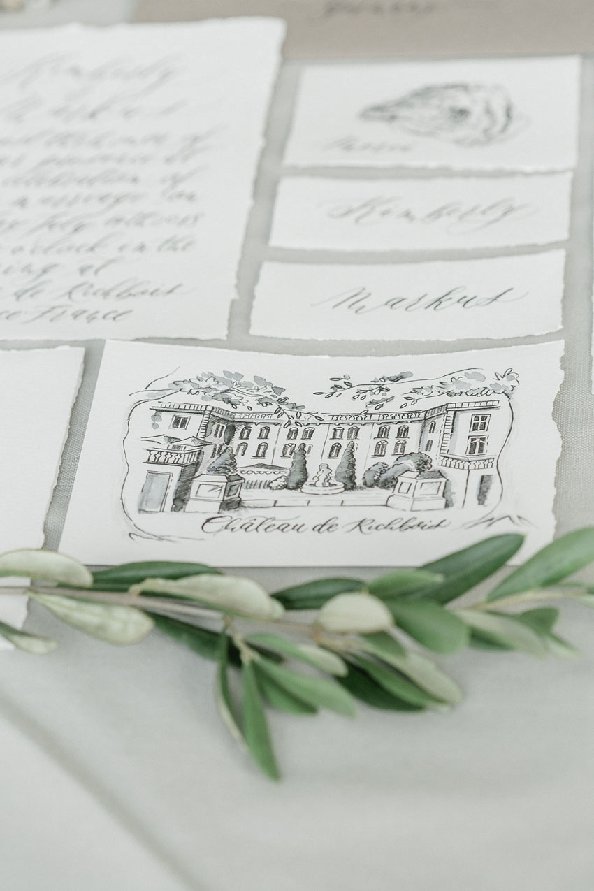 Fine Art Schloss Illustration