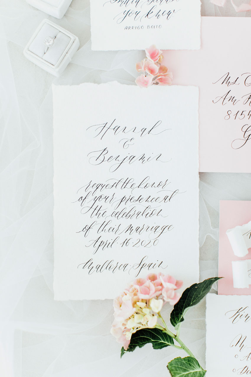 Hochzeitseinladung Hortensie
