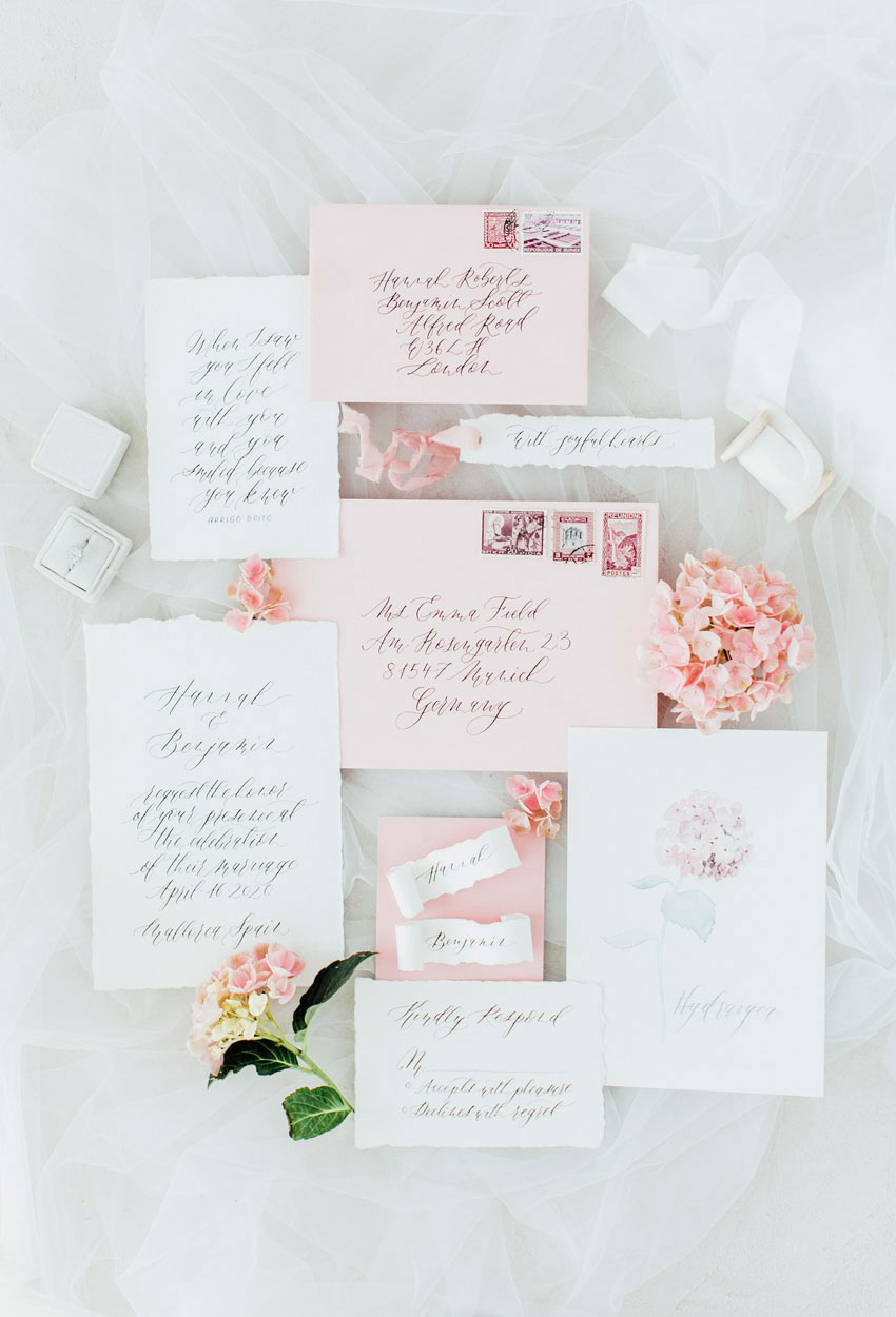 Hochzeitspapeterie Hortensie