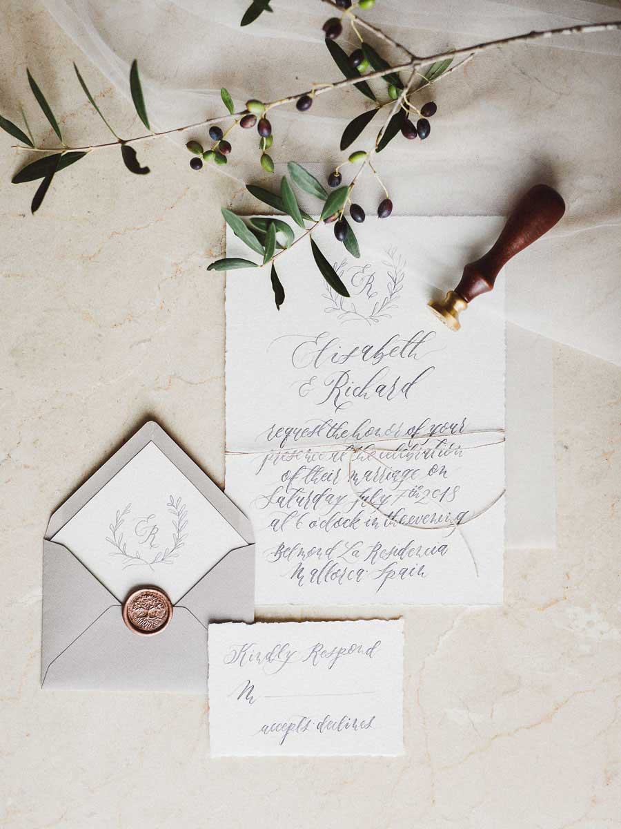 Mallorca Hochzeitspapeterie