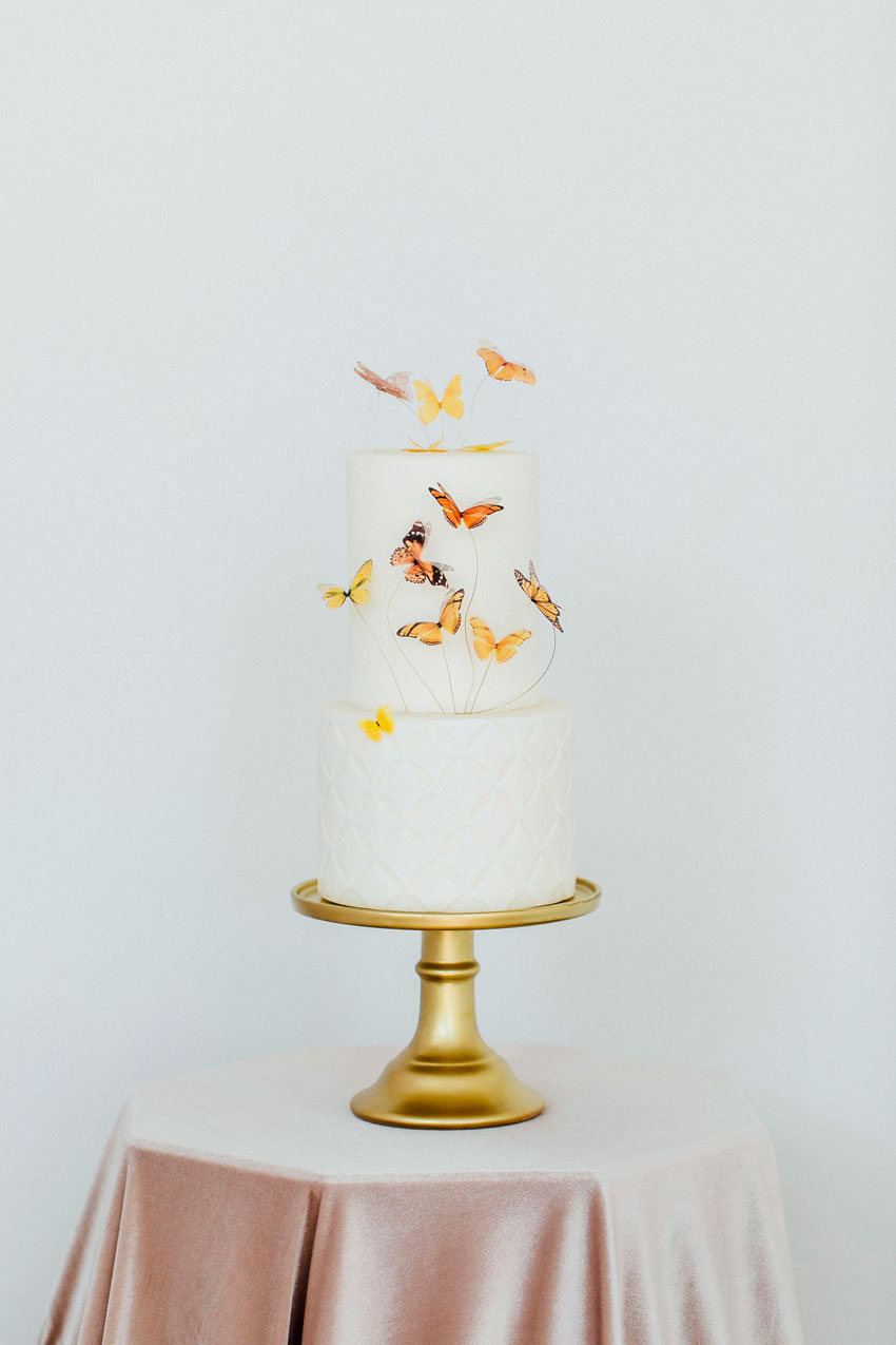 Hochzeitstorte Schmetterlinge