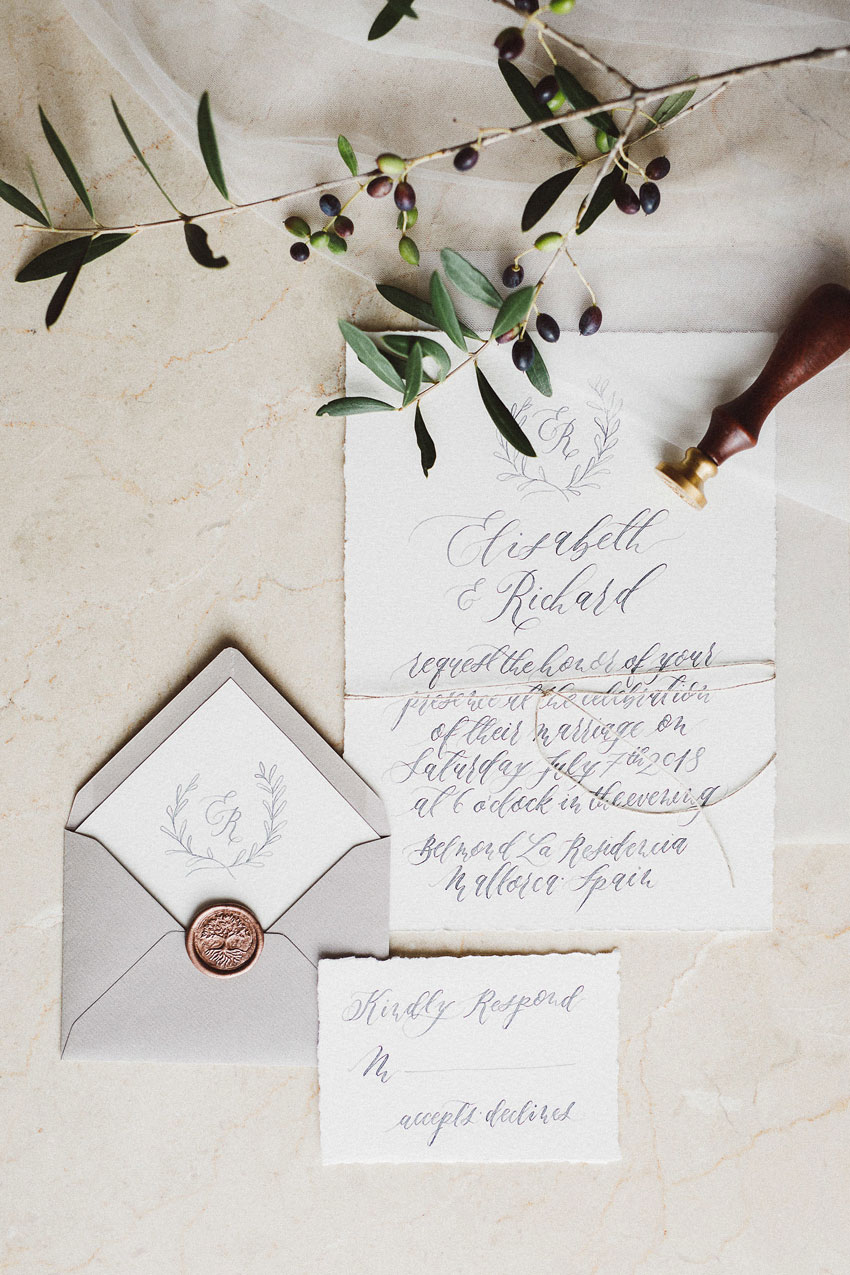 Mallorca Hochzeitspapeterie