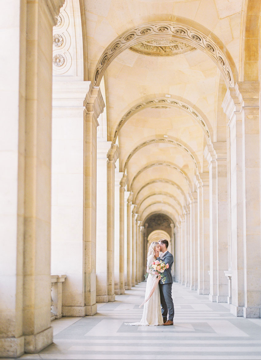 Paris Hochzeit Brautpaar