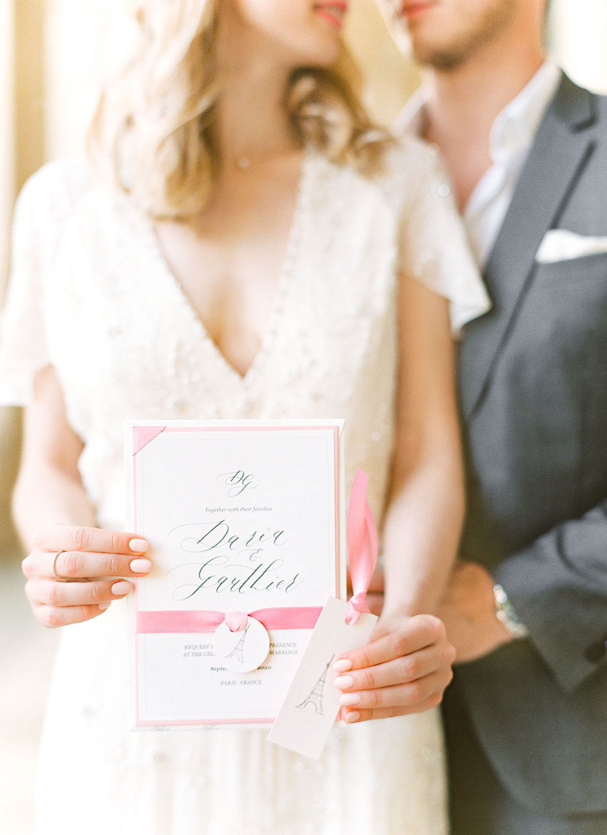 Paris Hochzeitseinladung