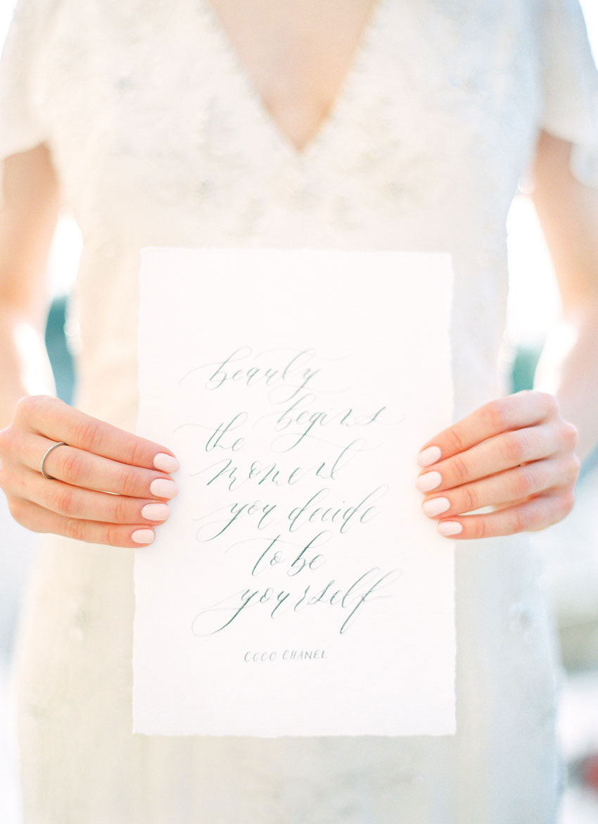 Paris Hochzeit Kalligrafie