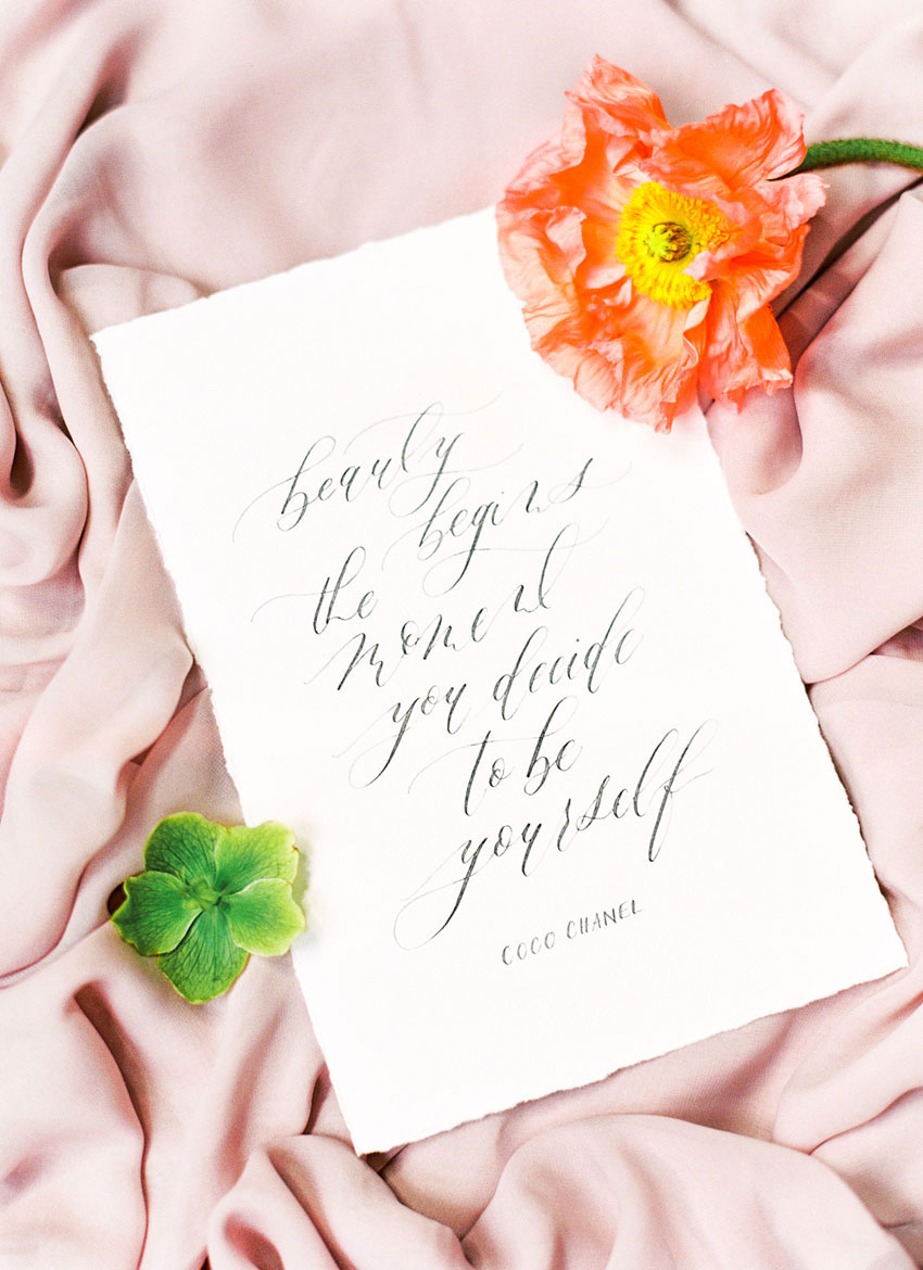 Paris Hochzeit Kalligrafie
