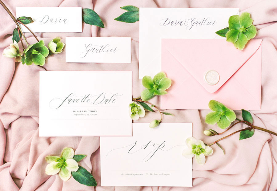 Paris Hochzeitspapeterie