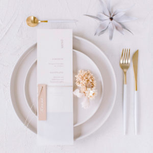 Minimalistische Luxus Hochzeitspapeterie