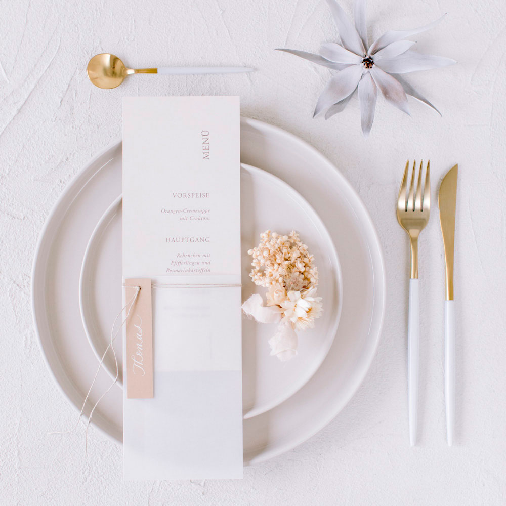 Minimalistische Luxus Hochzeitspapeterie