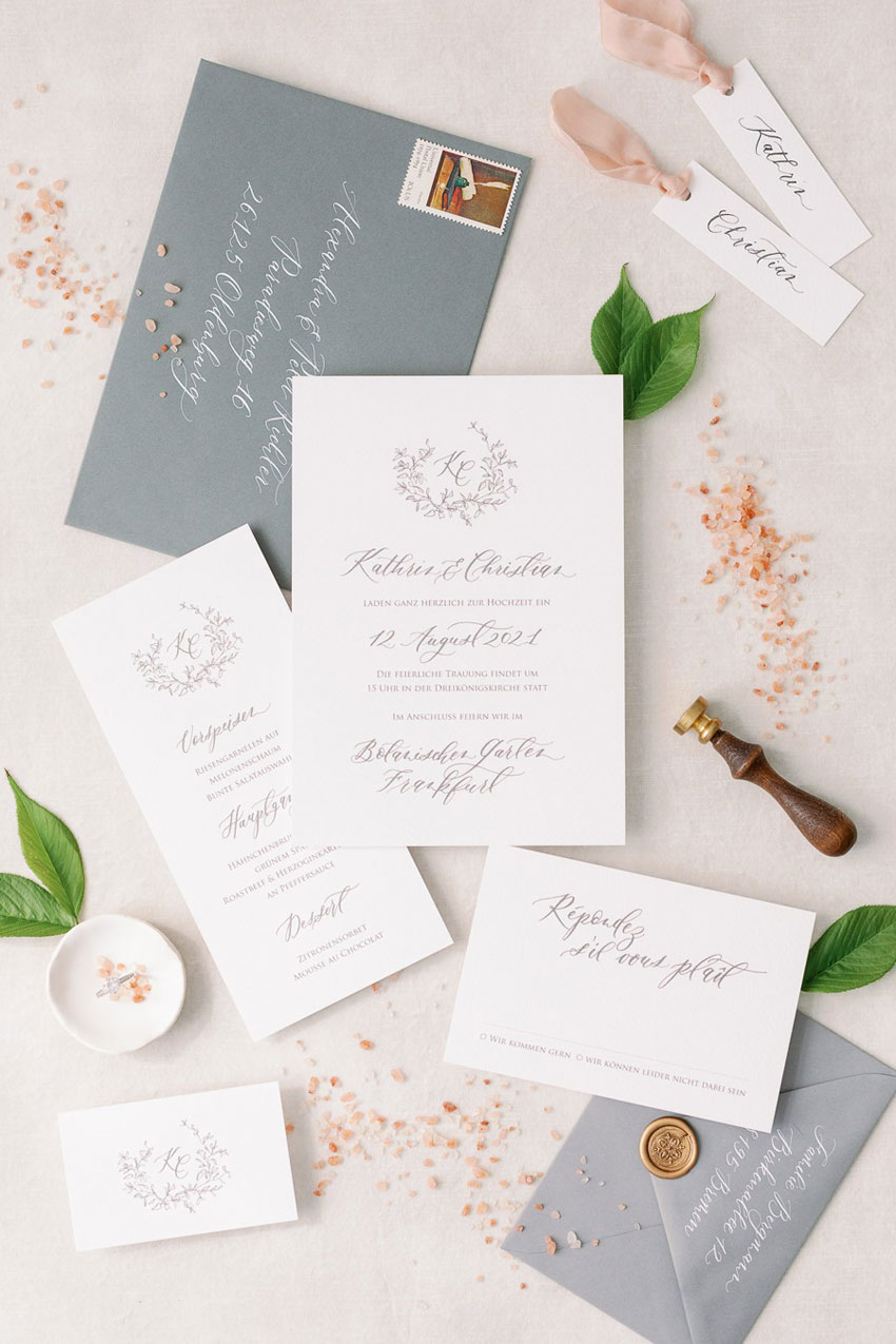 Fine Art Hochzeitspapeterie